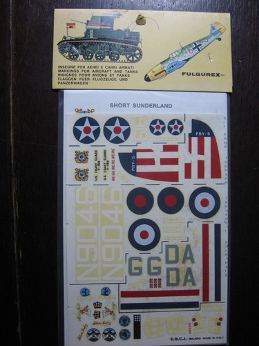 Vintage esci decal - 1/72,