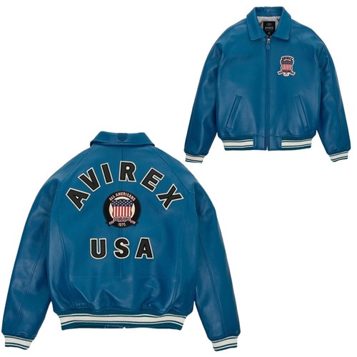 Veste cuir homme avirex - veste, en