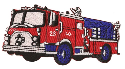 écusson patche camion pompier - Écusson,