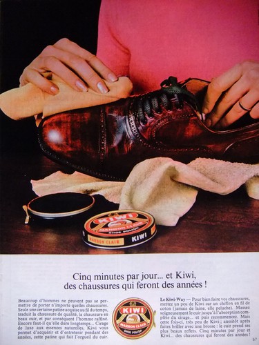 Publicité 1967 cirage kiwi - publicitÉ,