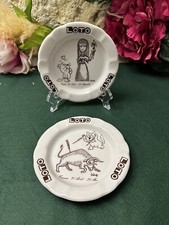 2 Cendriers LOTO Signe Astrologique- Zodiaque - Vierge - Taureau
