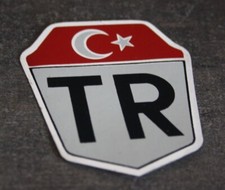 Ancien petit autocollant / stickers Brillant )) TR..TURKEY..TURQUIE