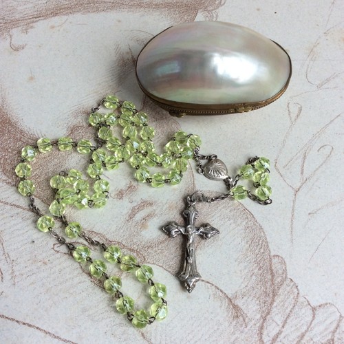 Chapelet argent massif boite - chapelet,