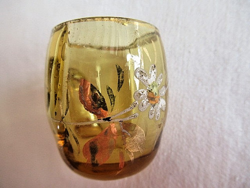 Ancien verre gobelet a - ancien, ou
