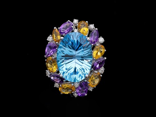 Bague diamants - bague, ct.