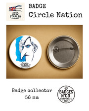 Badge Zanardi Circle Nation collector 56 mm Andrea Pazienza BD culte