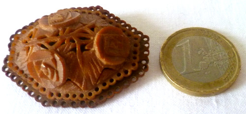 Broche ancienne noix - noix, de