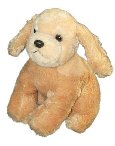 Doudou peluche chien - beige,