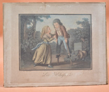 Gravures XIXème - Le Jeu du