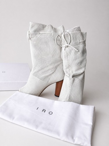 Iro white perforated leather - iro,