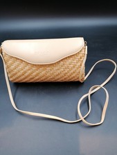 Sac À Main Danilo Italy En Paille Tréssée Vernie 