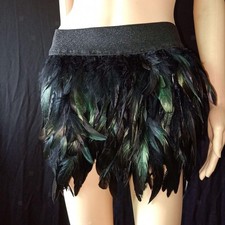 Frange Gland Plume Jupe Faux