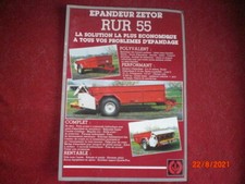  PROSPECTUS    PUBLICITAIRE  REMORQUE   EPANDEUR    ZETOR  RUR 55