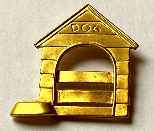 Broche niche pour chien - broche, signé