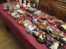 lot de 50 poupées folkloriques en celluloïd de 29 cm à 12 cm
