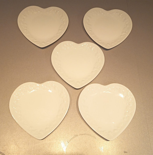 Assiettes dessert coeur - dessert,