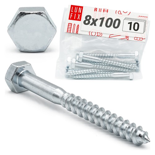 Lun fix tirefond 8x100 - 8x100, mm