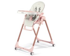 Peg Perego Chaise Haute Prima Pappa Follow Me Mon Amour Couleur Rose