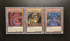Yu-Gi-Oh! Lot des 3 Bêtes Sacrées Raviel/Uria/Hamon SECRET RARE SGX3