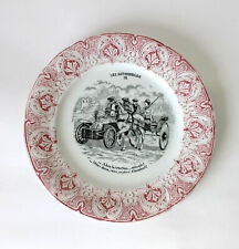 RARE ANCIENNE ASSIETTE ST AMAND - HUMORISTIQUE LES AUTOMOBILES  N°12: - A bas la