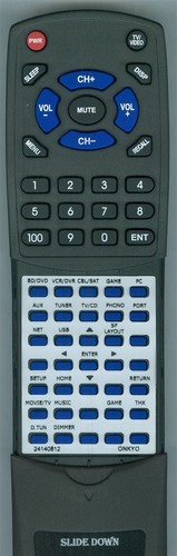 Replacement remote for onkyo - replacement,