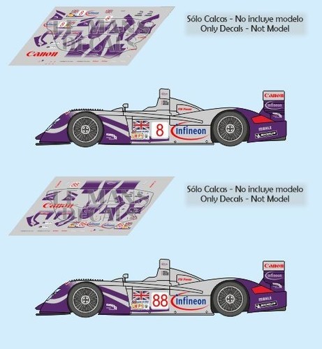 Décal audi lmp mans - lmp, le