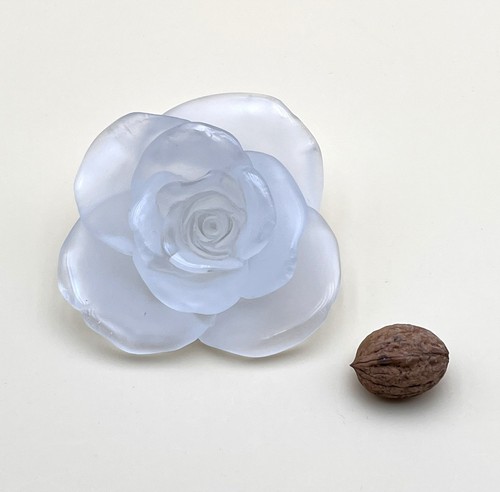 Sculpture rose pâte - sculpture, verre