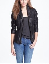 Veste en cuir véritable 100 %