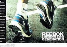 PUBLICITE ADVERTISING 116  1989   Reebok  (2p)   chaussures de sport baskets