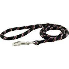 Laisse nylon corde 1,2 m noire largeur 13 mm environ pour chien/Zolux