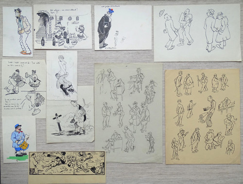 Humour caricature lot - humour, 11