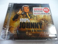 CD JOHNNY HALLYDAY 100% LIVE A