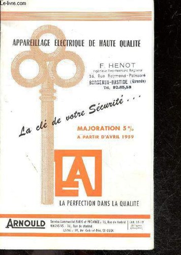 Arnould appareillage - arnould,