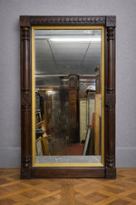 Grand miroir ancien à fronton