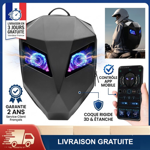 Sac dos moto led - a,