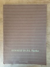 RENAULT Presse Présentation Officielle de la Renault R 21 2L Turbo 1987