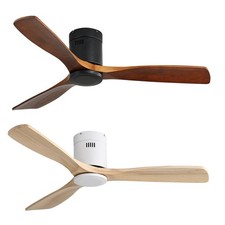 Ventilateur de plafond 132cm sans lumière w/ télécommande 6 vitesses réversibles