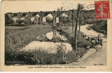 HAUTE SAONE  PASSAVANT  le viaduc et l'étang
