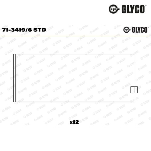 Connecting rod bearing glyco - connecting,