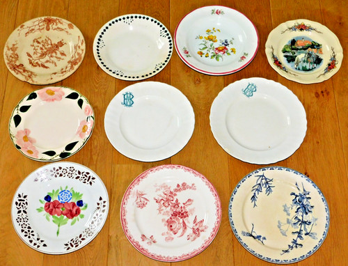 Vintage ancien lot - lot, assiette
