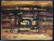 Tableau de Franz Priking Mas en Provence abstraction