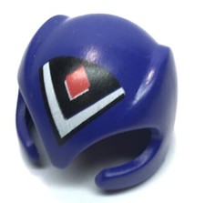 Casque Bleu & Motif Rouge Martien Playmobil 