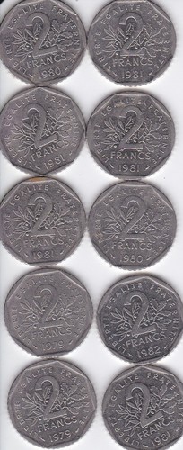 Lot pieces 2 - 2, francs