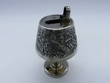 ASIE / JAPAN EXPORT BRIQUET DE BUREAU TABLE ARGENT MASSIF STERLING ALLADIN JAPAN