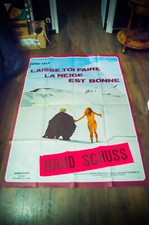 HARD SCHUSS ?  Adult X-RATED French Vintage Movie Poster Original 1974