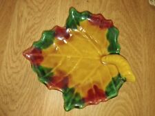 COUPELLE COUPE A FRUITS APERO CENDRIER VALLAURIS EN FORME DE FEUILLE - BEAU