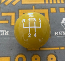 EXCLUSIF : Pommeau levier vitesse JAUNE RENAULT TWINGO  d'origine  parfait état