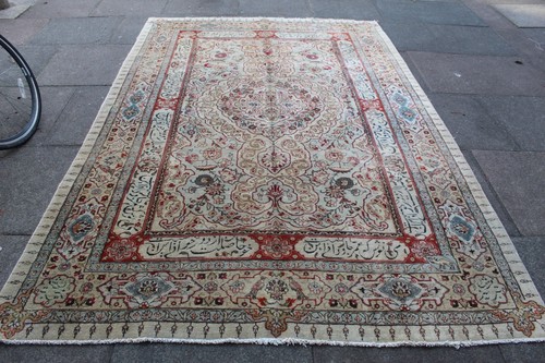 Tapis oriental blanc rouge - oriental,