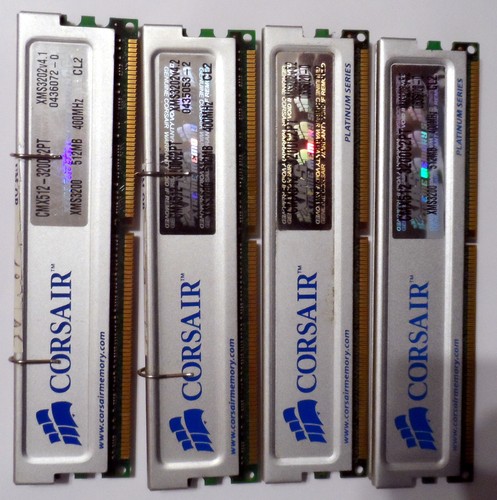 Barettes mémoire 4 x - de,