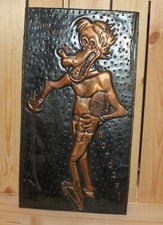 Ancienne plaque en cuivre